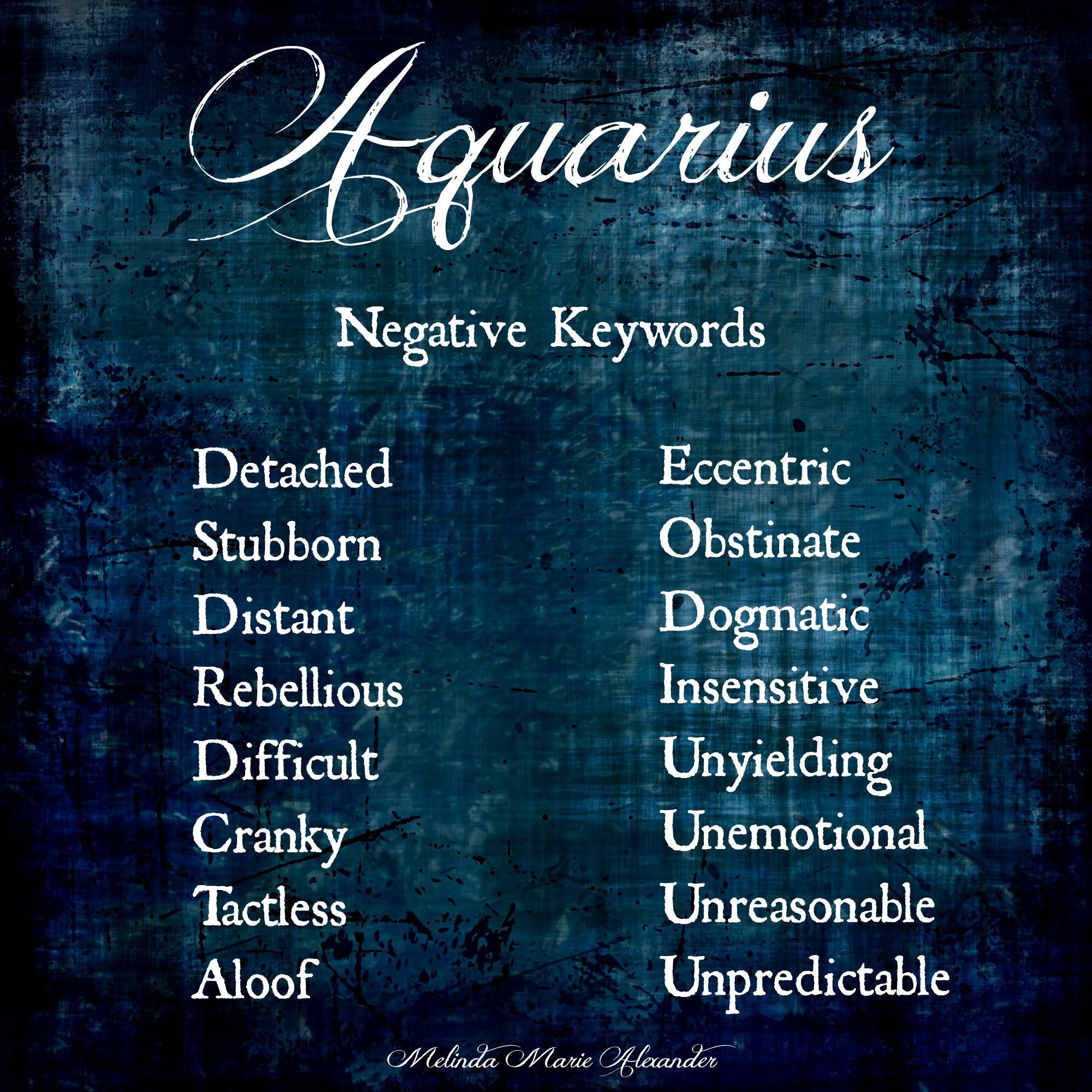11 Aquarius Characteristics
