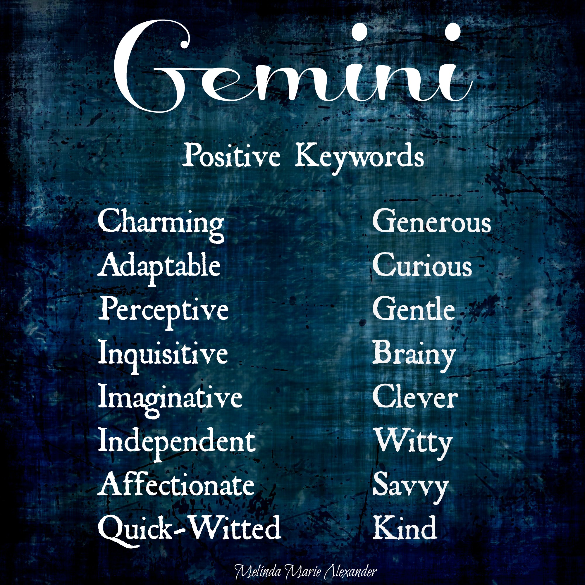 3 Gemini Characteristics