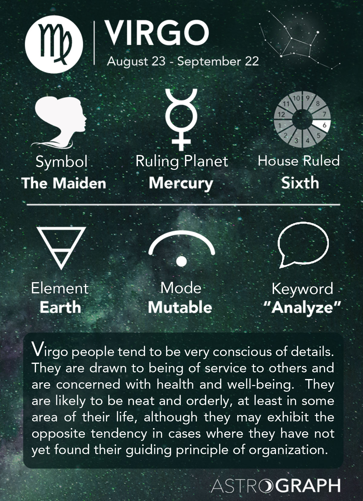 3. Virgo Zodiac Sign